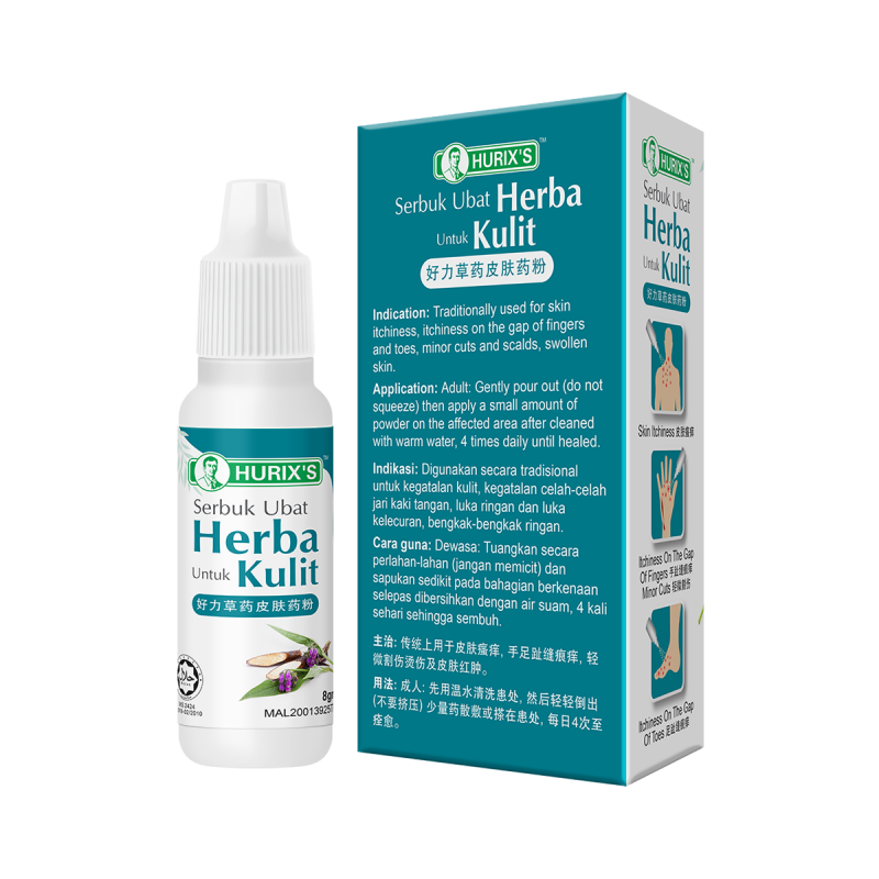 Hurix's Serbuk Ubat Herba Untuk Kulit